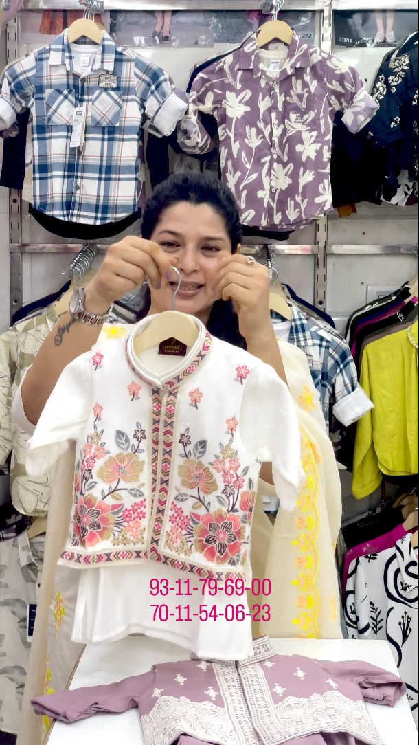 D.NO-1201 KURTA WITH JACKET SET