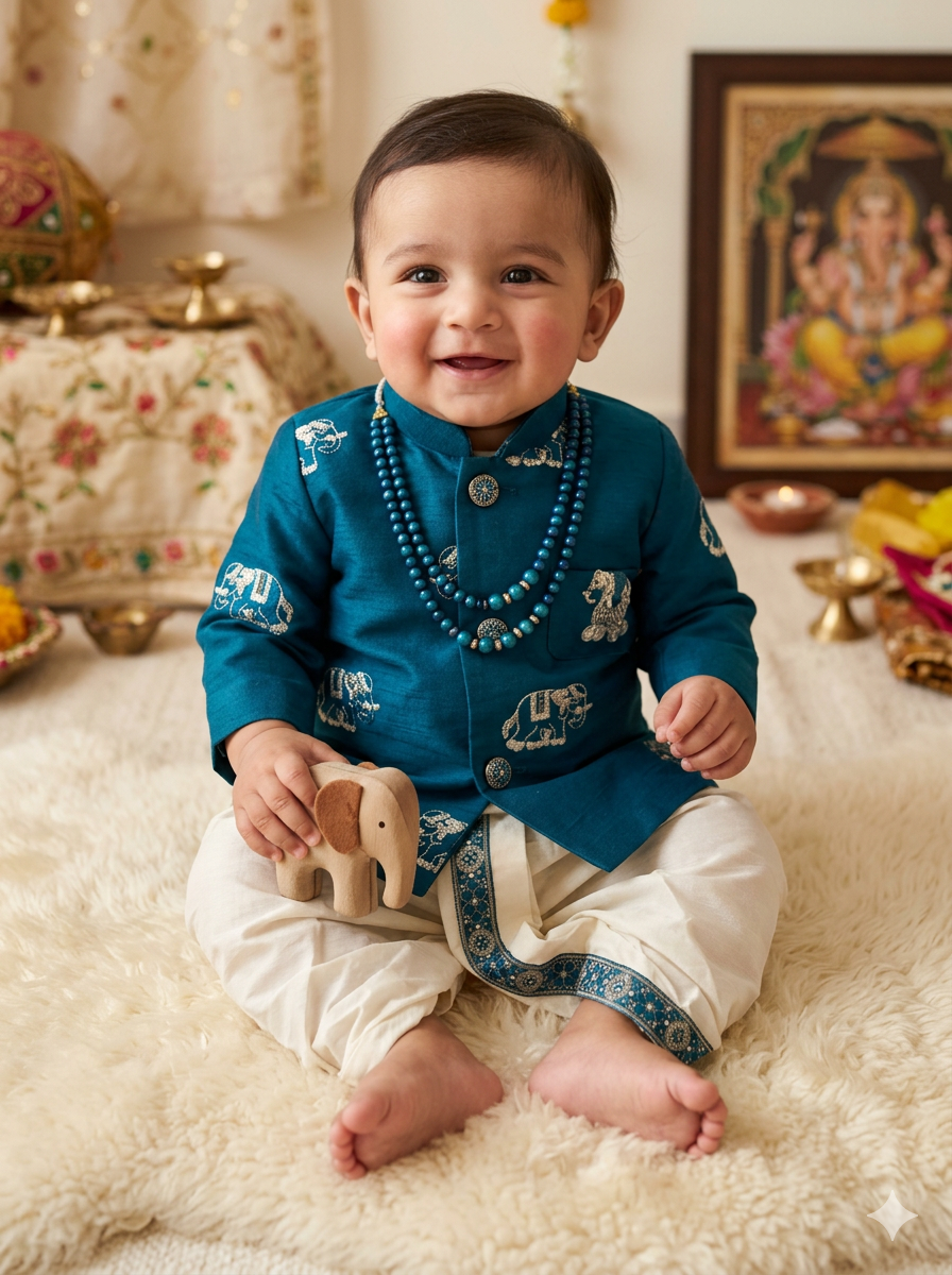 D.NO-7174 BOY KURTA WITH DHOTI SET