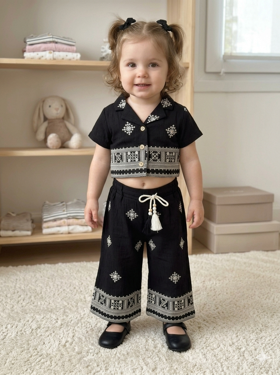 D.NO-1826 TOP WITH PLAZO CO-ORD SET H/S