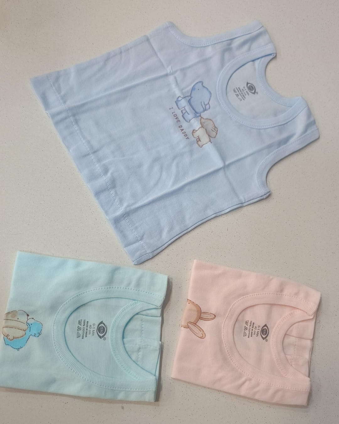 Pastel Vest Pack Of 3